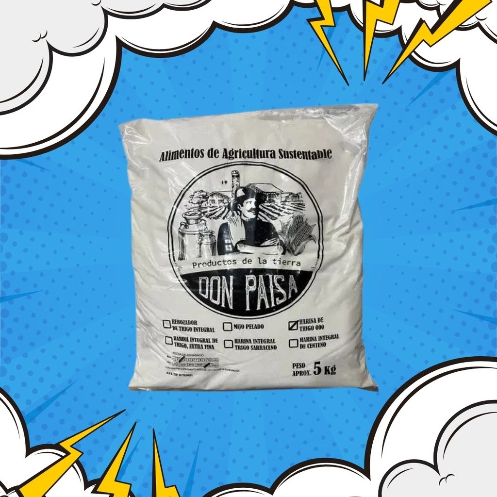 SUPER OFERTA Harina de trigo 000 blanca envase 25kg - Paisa