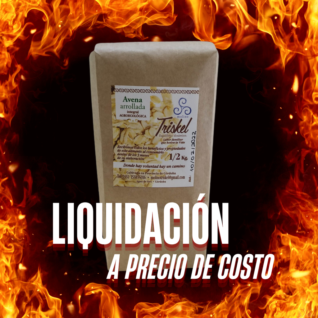 LIQUIDACIÓN Avena arrollada granel - Triskel 5kg