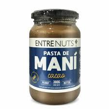 Pasta de maní cacao Entre nuts 370cc
