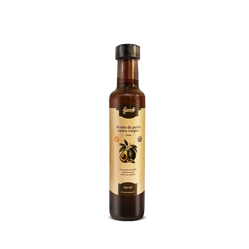 GANOFI - Botella x 250 cc ACEITE DE PALTA EXTRA VIRGEN