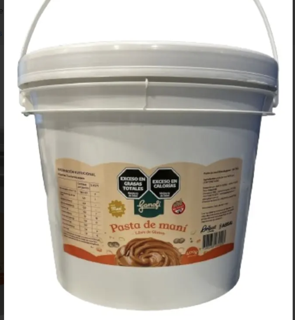 GANOFI - BALDE DE 3.5 KG PASTA DE MANI