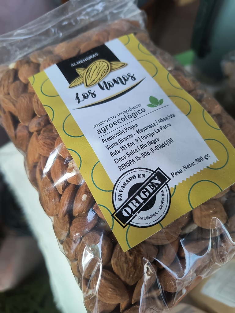 Almendras peladas 500grs Agroeocologicas Los Nonos