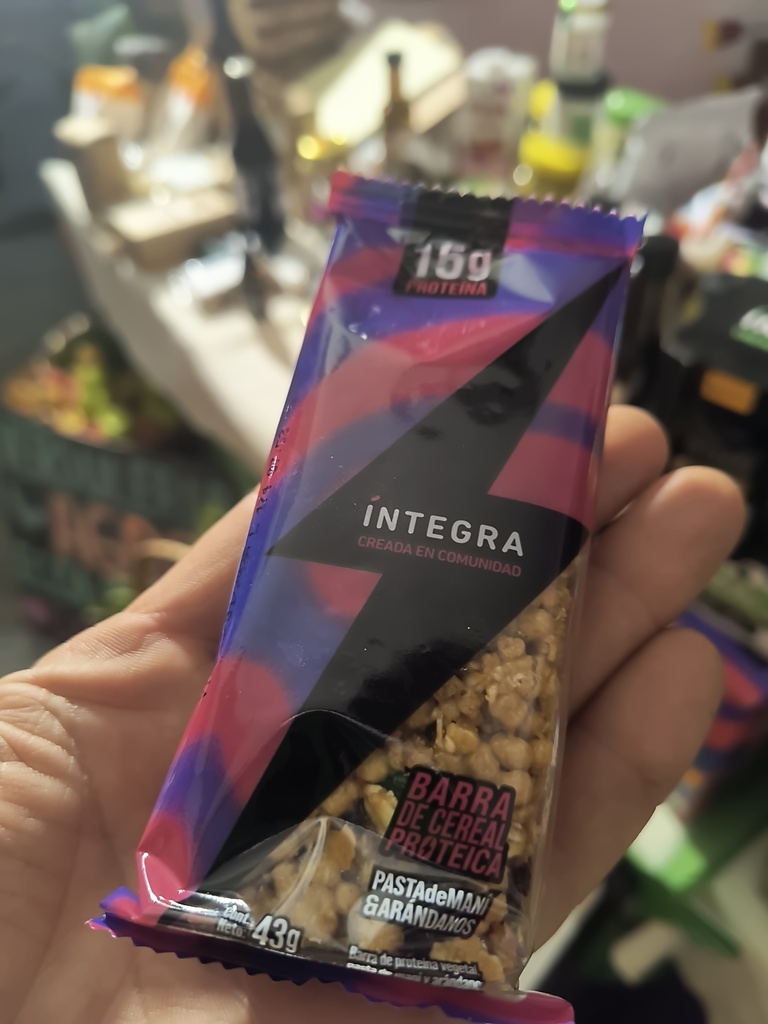 INTEGRA - Barra proteica mani arandanos x 43g