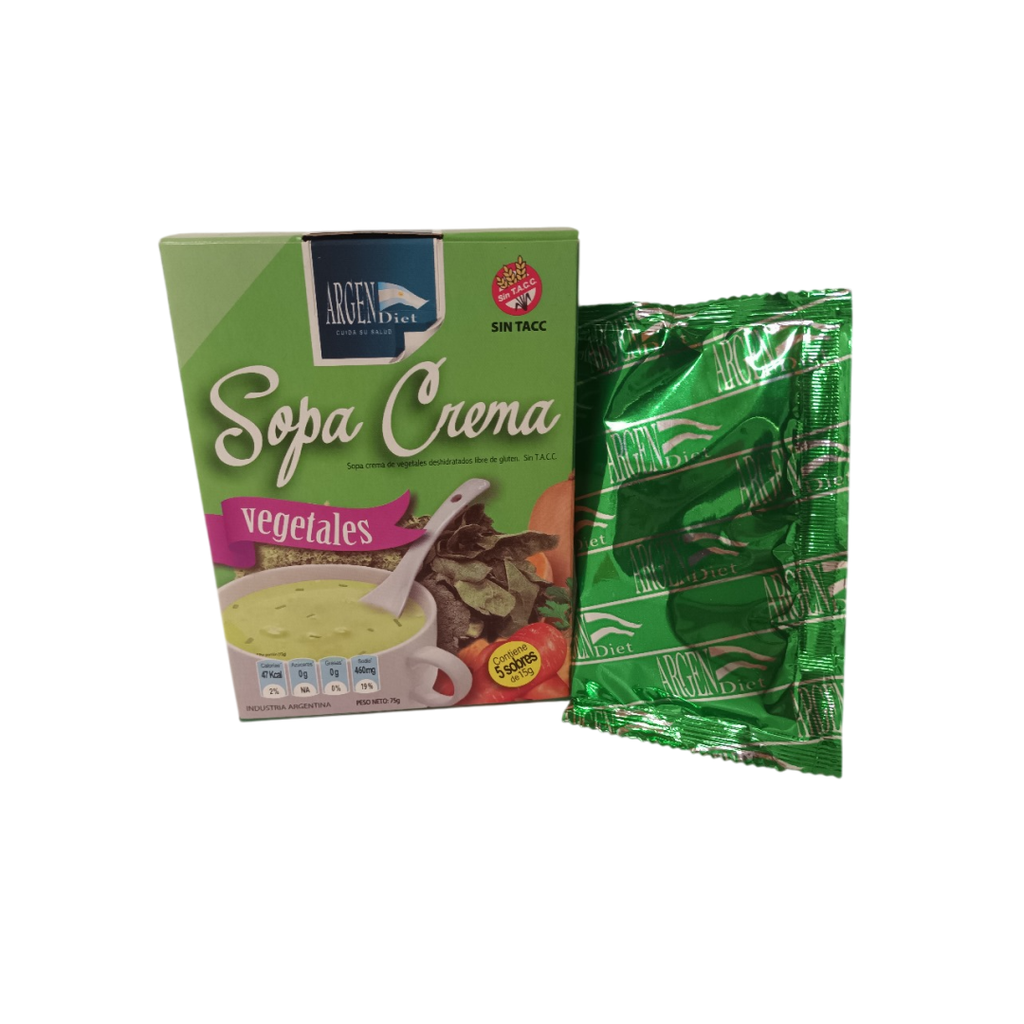 ARGENDIET - Sopa crema vegetales (5 sobres x 15g)