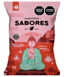 NUESTROS SABORES - Chips de papas con picante thai x 80g