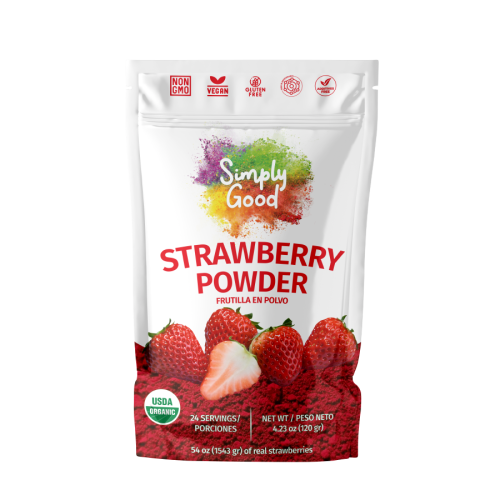 Frutilla en polvo Orgánico doypack 120grs Simply Good