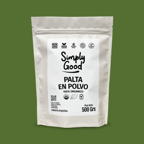 Palta en polvo Fina Orgánica 200grs a granel Simply Good
