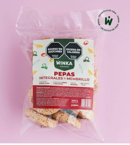 WINKA-PEPAS INTEGRALES DE MEMBRILLO CON CHIA X 1kg