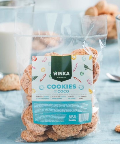 WINKA - 200 g COOKIES INTEGRALES DE COCO