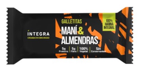 INTEGRA - Galletitas mani y almendras 72G