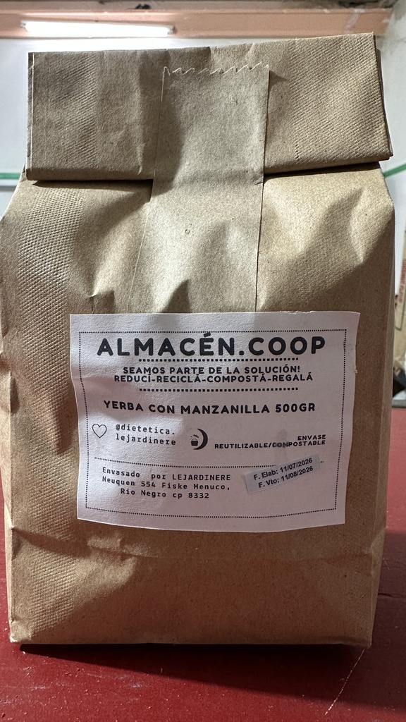 Yerba con Manzanilla 500grs