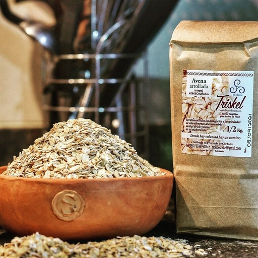 Hojuelas de quinoa arrollada 250grs- Triskel envase