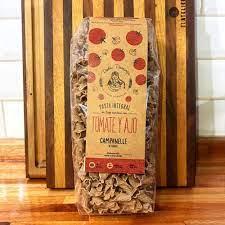 Fideos integrales TOMATE Y AJO "Campanelle" 400grs