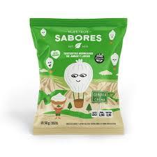 NUESTROS SABORES - CEBOLLA Y CREMA Tostaditas horneadas de arroz y lupino x 50g