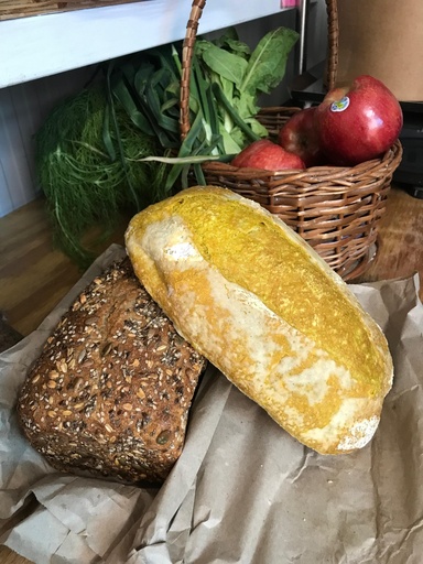 Hogaza con cúrcuma Masa Madre