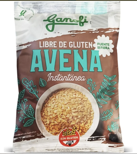 GANOFI - AVENA INSTANTANEA GLUTEN FREE X 300 grs