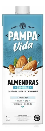 PAMPA VIDA - Leche de almendras x 1 litro ORIGINAL