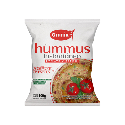 GRANIX - Hummus instantaneo tomate y perejil x 100g