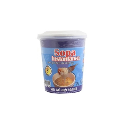 ARGENDIET - Sopa instantanea en pote sin sal x 30g