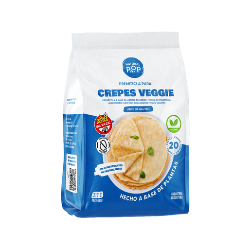 NATURAL POP - Premezcla crepes veggie x 210g