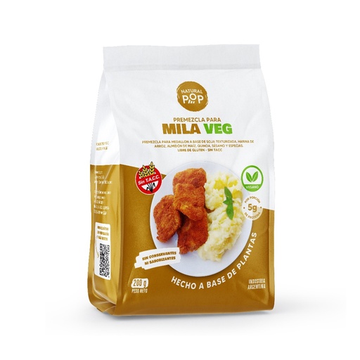NATURAL POP - Premezcla mila veg x 200g