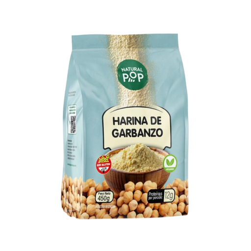 NATURAL POP - Harina de garbanzo x 450g