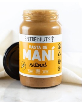 ENTRE NUTS - Pasta de mani NATURAL x 370g