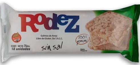 Galletita Rodez s/sal x 75 gr