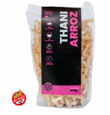 FIDEOS DE ARROZ THANI SIN GLUTEN SIN TACC 400 GR